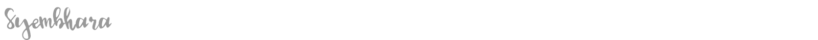 Syembhara font preview